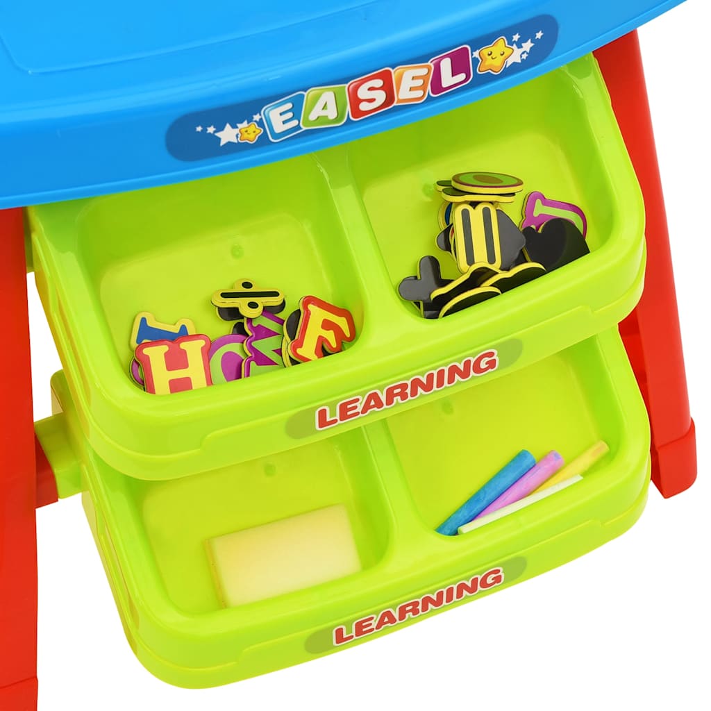 vidaXL 3-1 Children Easel and Learning Desk Play Set - Blue
