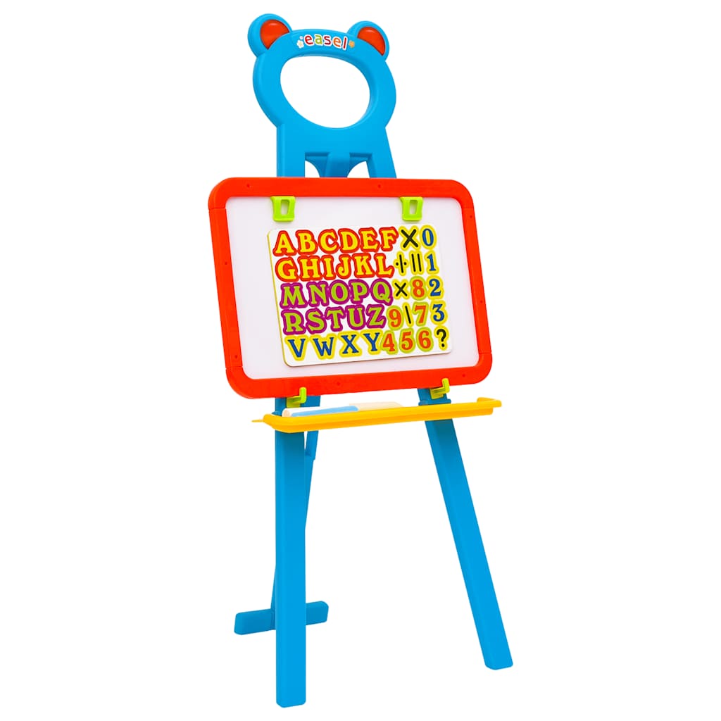 vidaXL 2-1 Children Easel with Chalkboard and Whiteboard - Multicolour