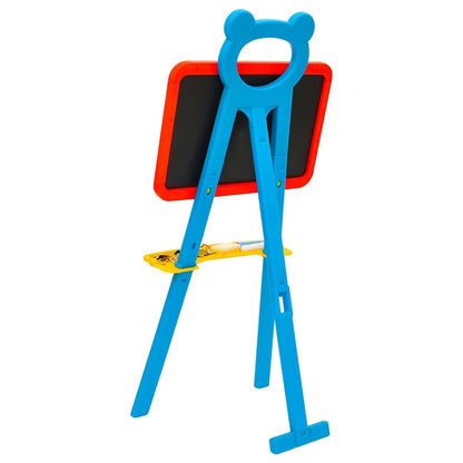 vidaXL 2-1 Children Easel with Chalkboard and Whiteboard - Multicolour