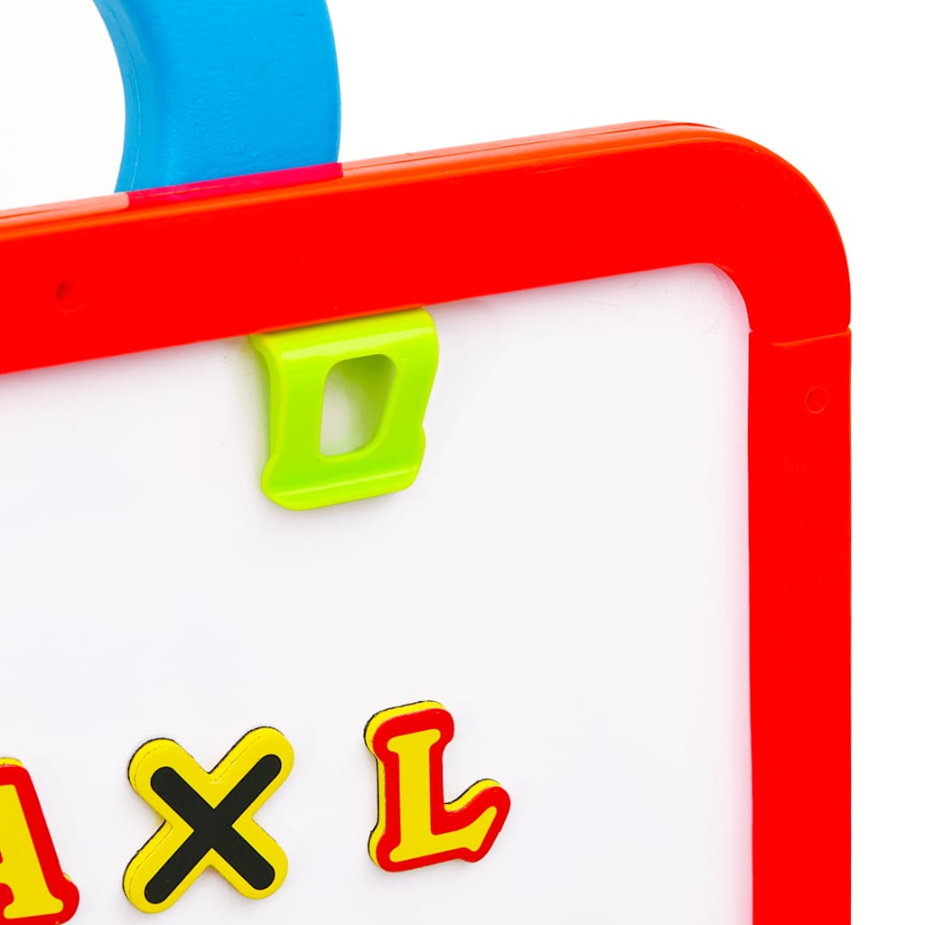 vidaXL 2-1 Children Easel with Chalkboard and Whiteboard - Multicolour