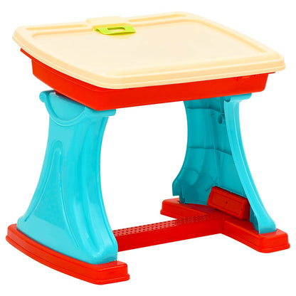 vidaXL Children Learning Desk & Easel Adjustable - Multicolour