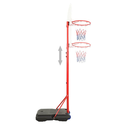 vidaXL Portable Basketball Play Set Adjustable 200-236 cm - Multicolour