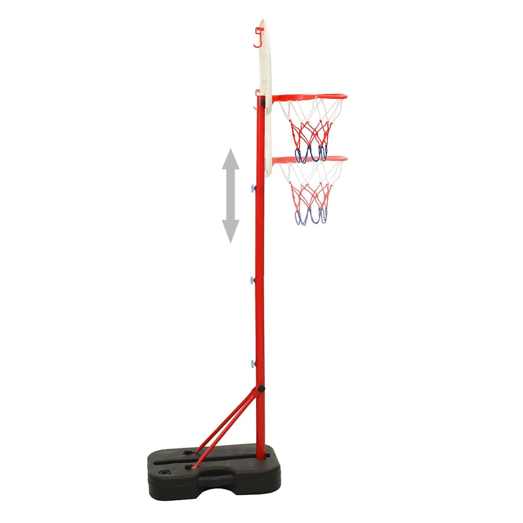 vidaXL Portable Basketball Play Set Adjustable 138.5-166 cm - Multicolour