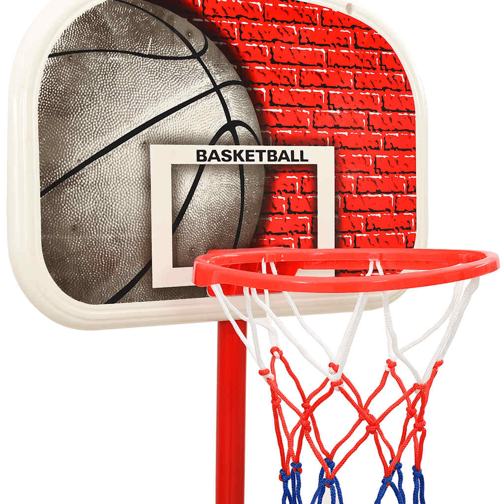 vidaXL Portable Basketball Play Set Adjustable 138.5-166 cm - Multicolour
