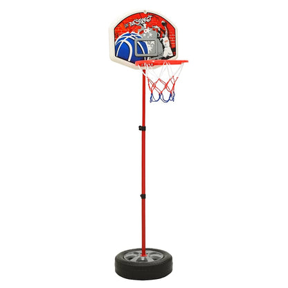 vidaXL Children Basketball Play Set Adjustable 120 cm - Multicolour