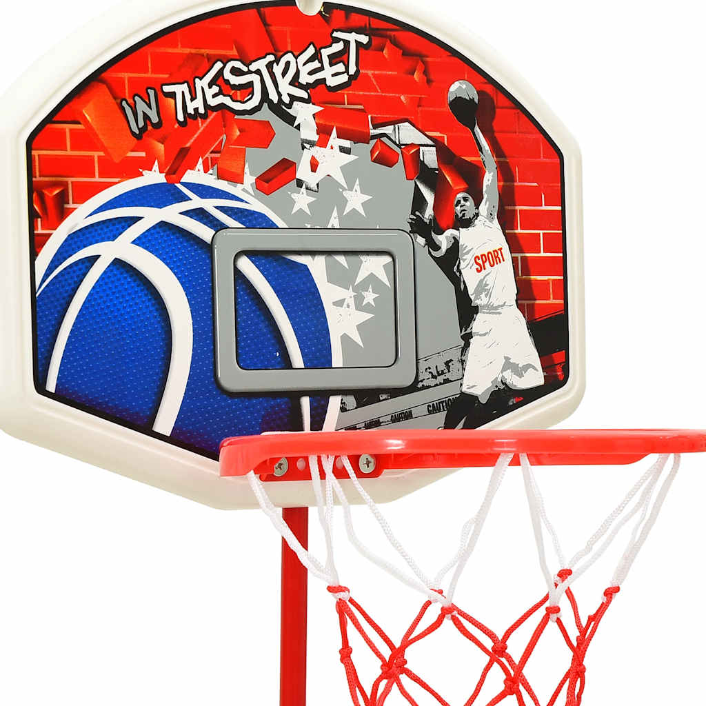 vidaXL Children Basketball Play Set Adjustable 120 cm - Multicolour