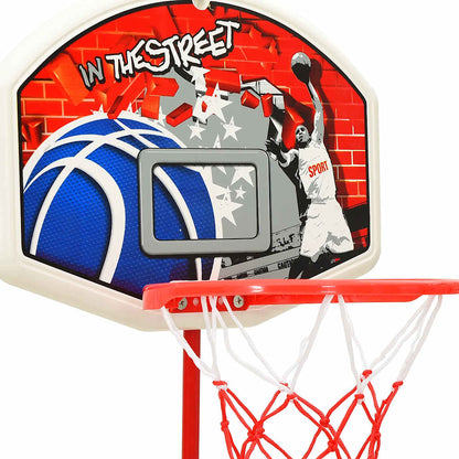 vidaXL Children Basketball Play Set Adjustable 120 cm - Multicolour
