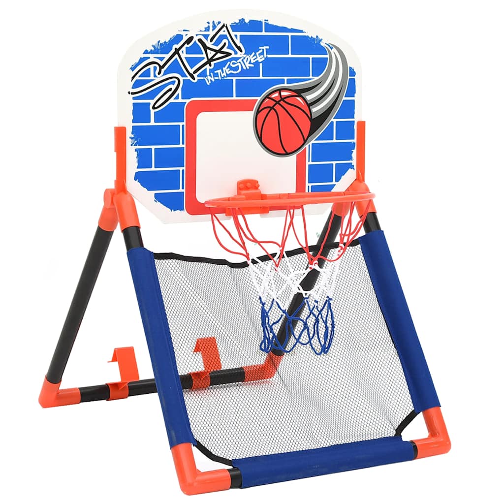 vidaXL Children Basketball Set Multifunctional Floor and Wall - Multicolour