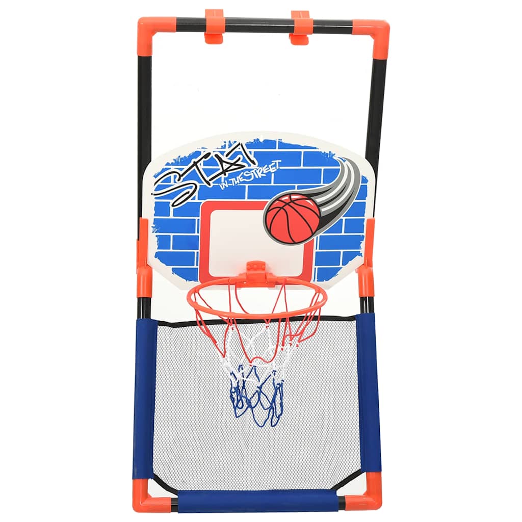 vidaXL Children Basketball Set Multifunctional Floor and Wall - Multicolour