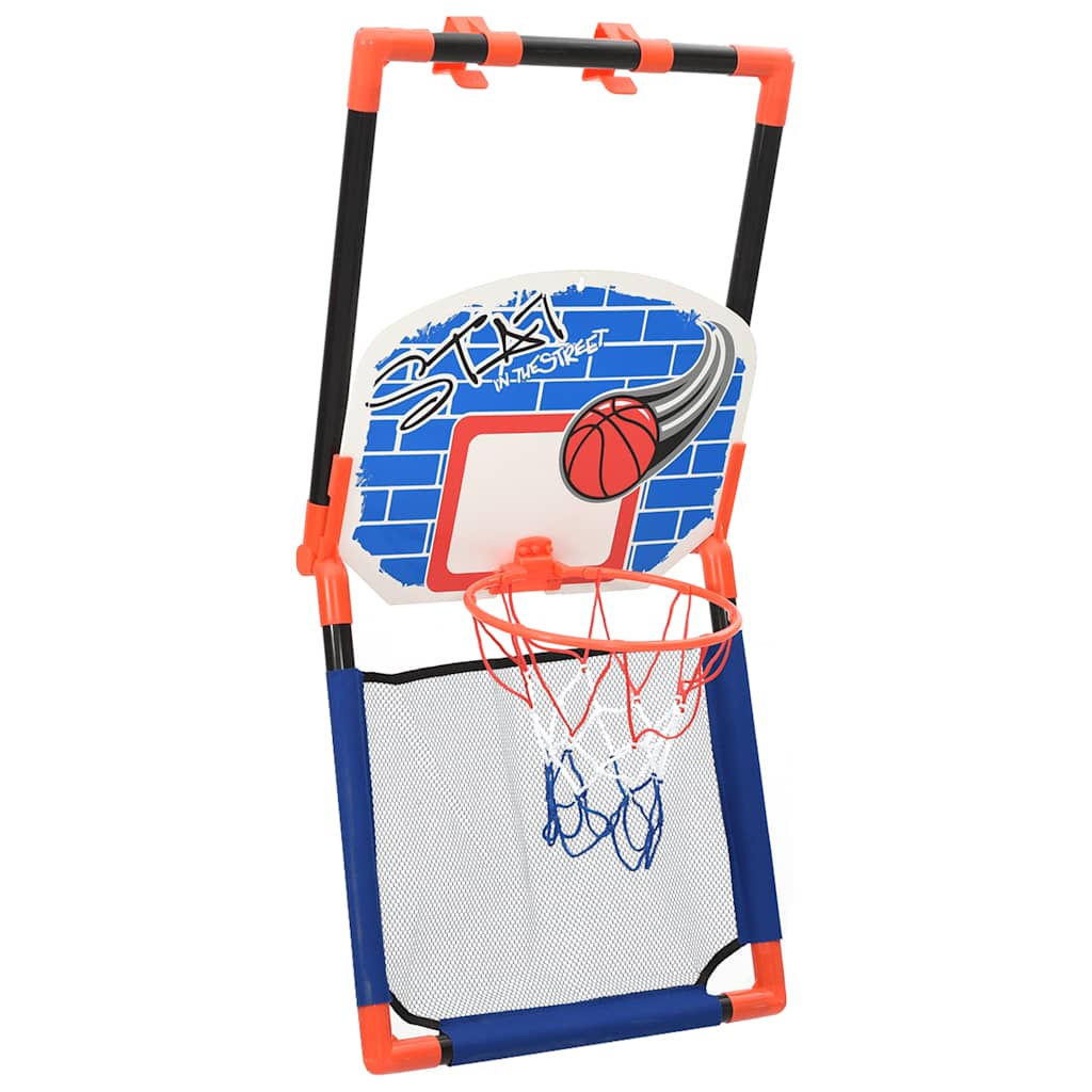vidaXL Children Basketball Set Multifunctional Floor and Wall - Multicolour