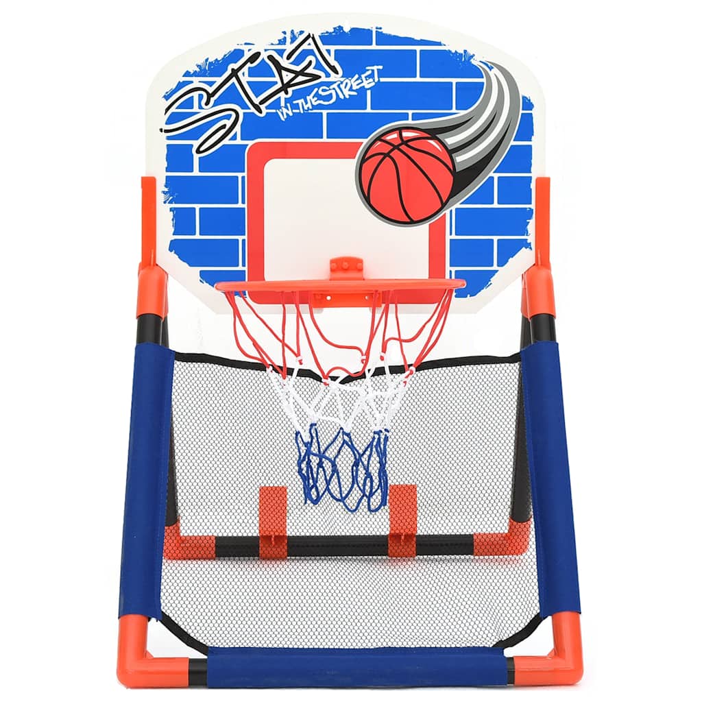 vidaXL Children Basketball Set Multifunctional Floor and Wall - Multicolour