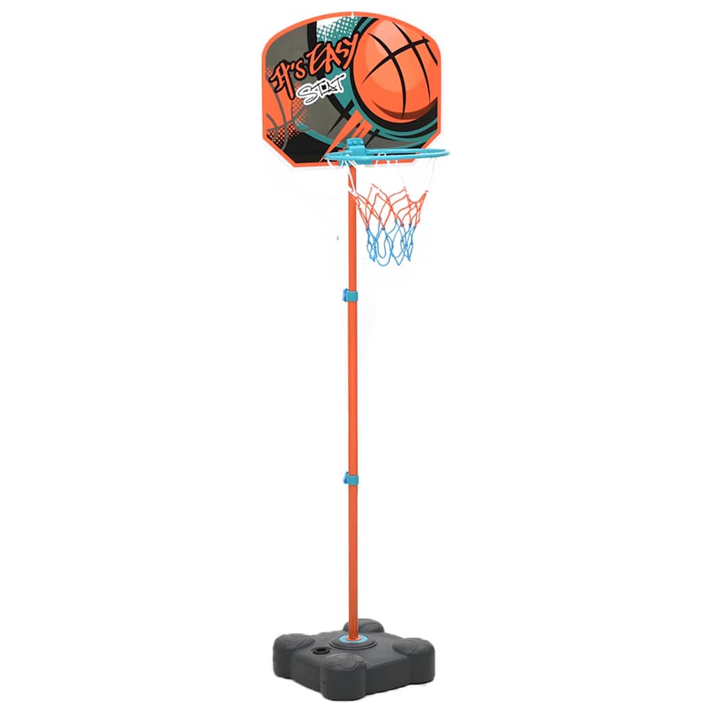 vidaXL Portable Basketball Play Set Adjustable 109-141 cm - Multicolour
