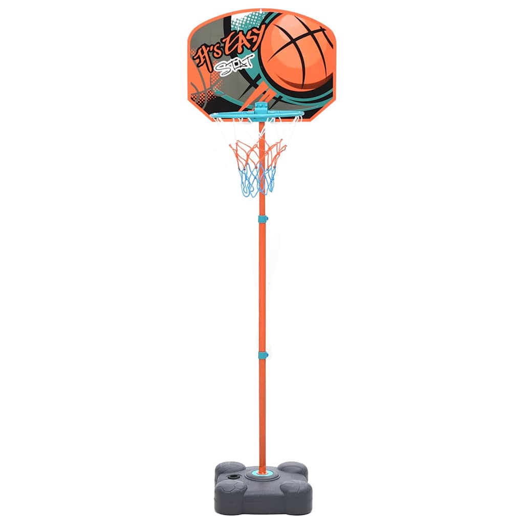 vidaXL Portable Basketball Play Set Adjustable 109-141 cm - Multicolour