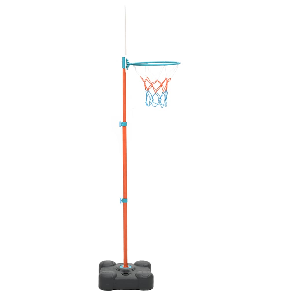 vidaXL Portable Basketball Play Set Adjustable 109-141 cm - Multicolour