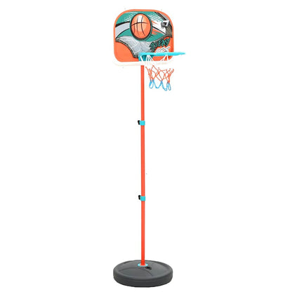 vidaXL Portable Basketball Play Set Adjustable 133-160 cm - Multicolour