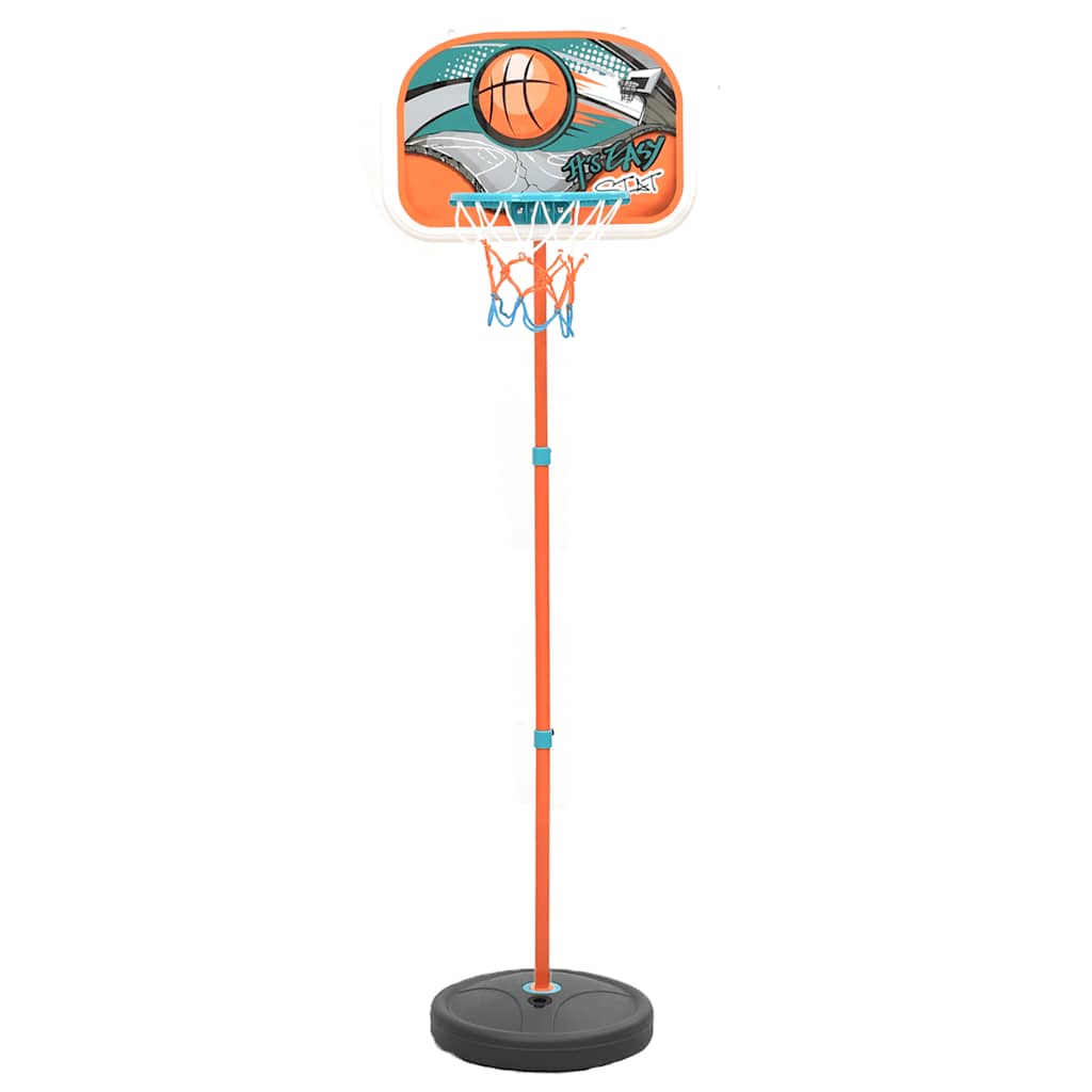 vidaXL Portable Basketball Play Set Adjustable 133-160 cm - Multicolour