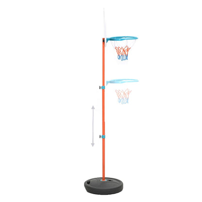 vidaXL Portable Basketball Play Set Adjustable 133-160 cm - Multicolour