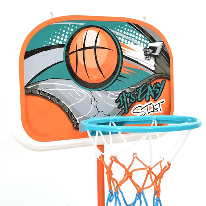 vidaXL Portable Basketball Play Set Adjustable 133-160 cm - Multicolour