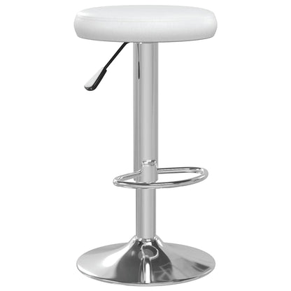 vidaXL Bar Stools 2 pcs White Faux Leather - 31 x 78 x 87 cm