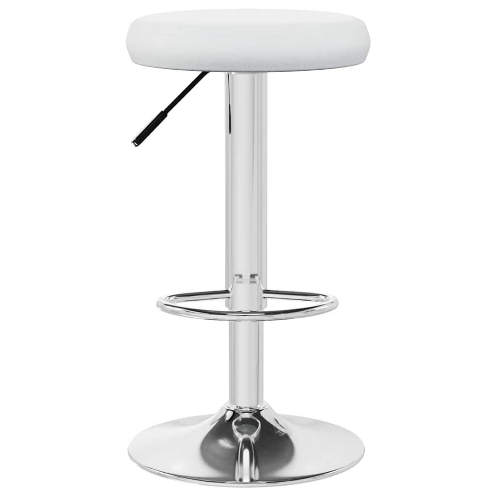 vidaXL Bar Stools 2 pcs White Faux Leather - 31 x 78 x 87 cm