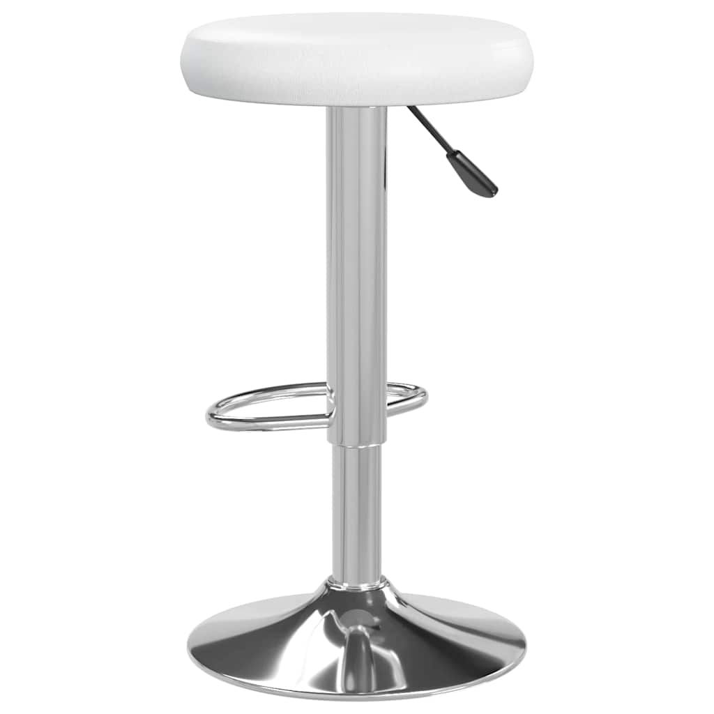 vidaXL Bar Stools 2 pcs White Faux Leather - 31 x 78 x 87 cm