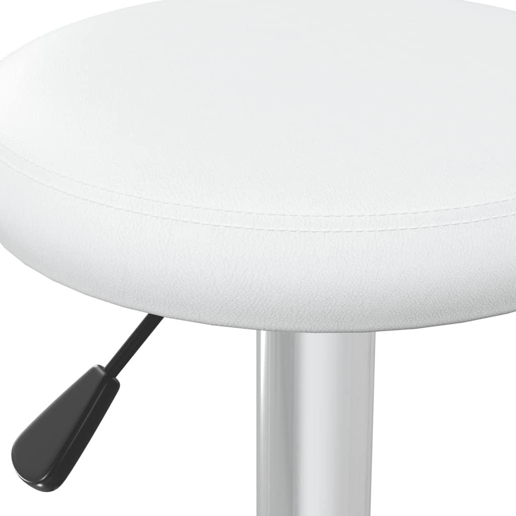 vidaXL Bar Stools 2 pcs White Faux Leather - 31 x 78 x 87 cm