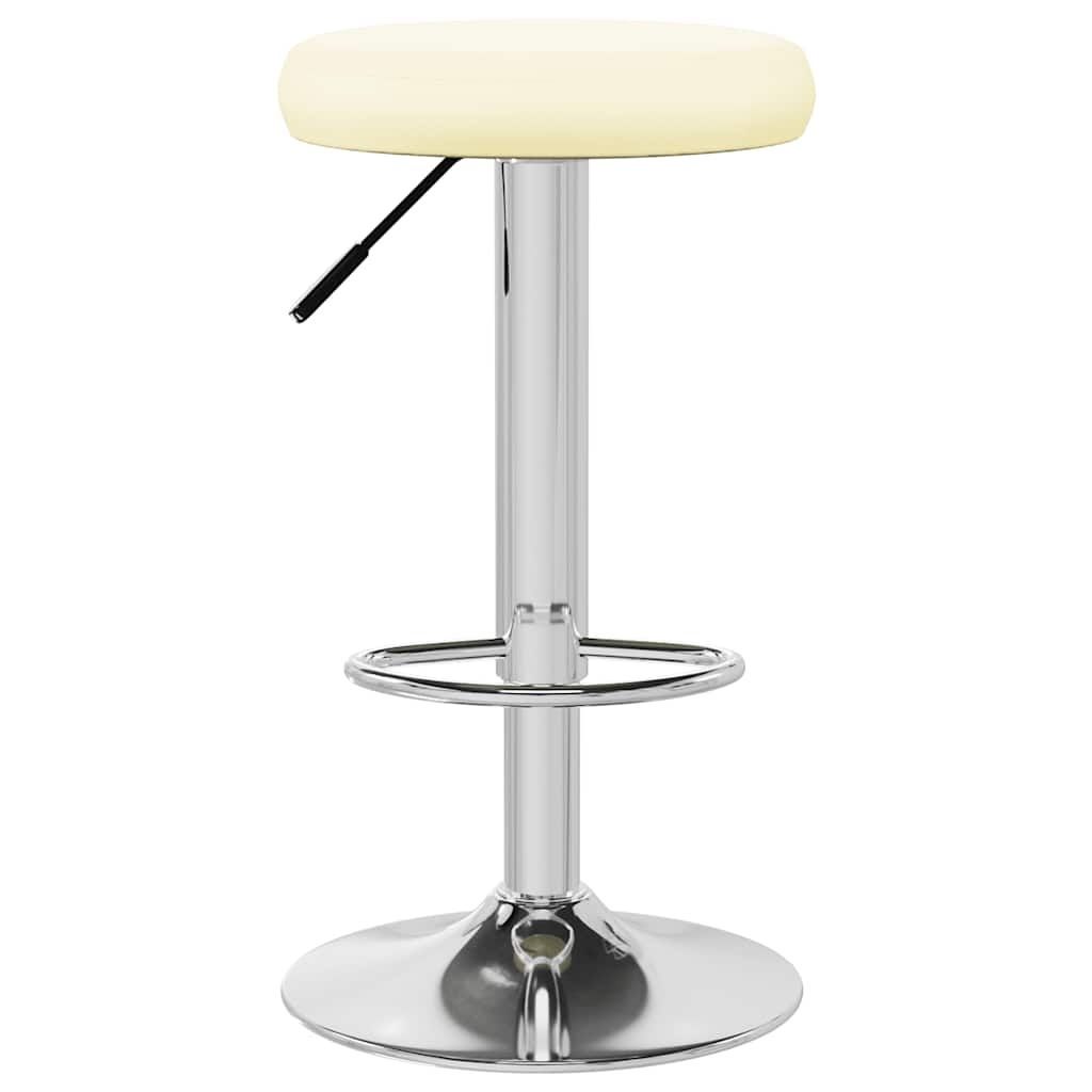 vidaXL Bar Stools 2 pcs Cream Faux Leather - 31 x 31 x 78 cm