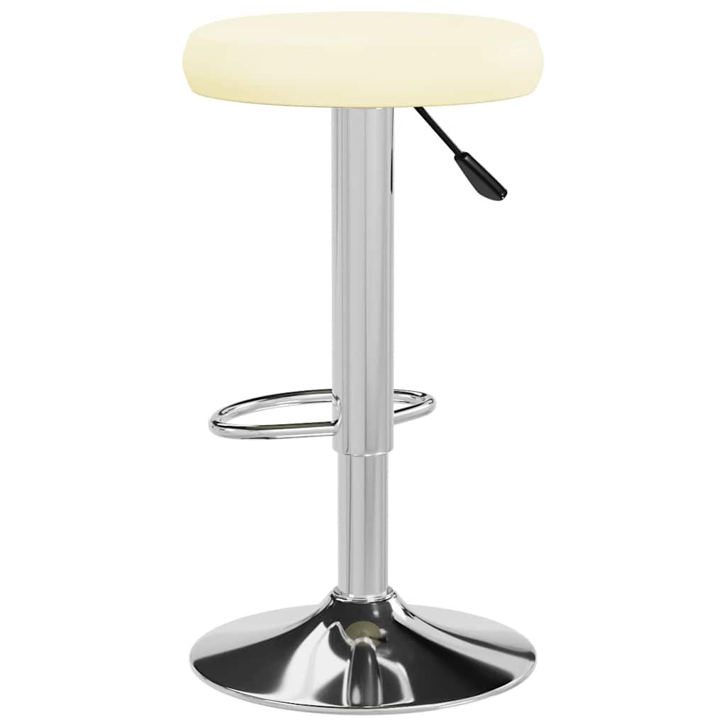 vidaXL Bar Stools 2 pcs Cream Faux Leather - 31 x 31 x 78 cm