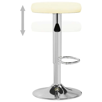 vidaXL Bar Stools 2 pcs Cream Faux Leather - 31 x 31 x 78 cm
