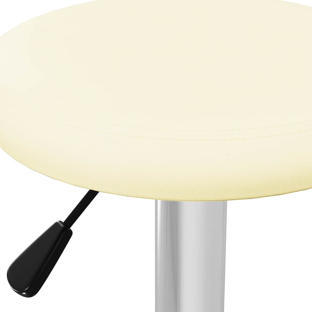 vidaXL Bar Stools 2 pcs Cream Faux Leather - 31 x 31 x 78 cm