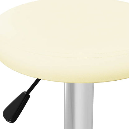 vidaXL Bar Stools 2 pcs Cream Faux Leather - 31 x 31 x 78 cm