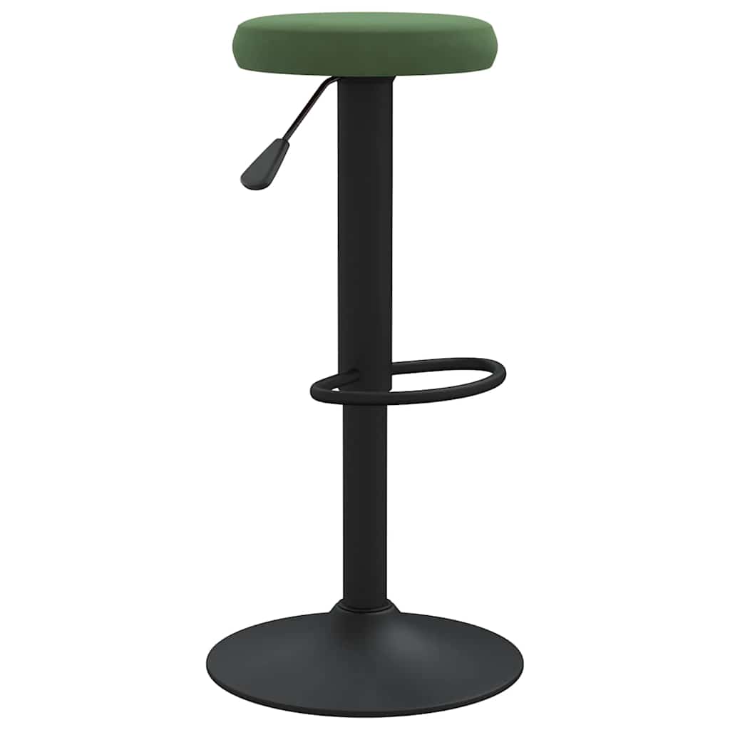 vidaXL Bar Stools 2 pcs Dark Green Velvet - Gre - 78 cm