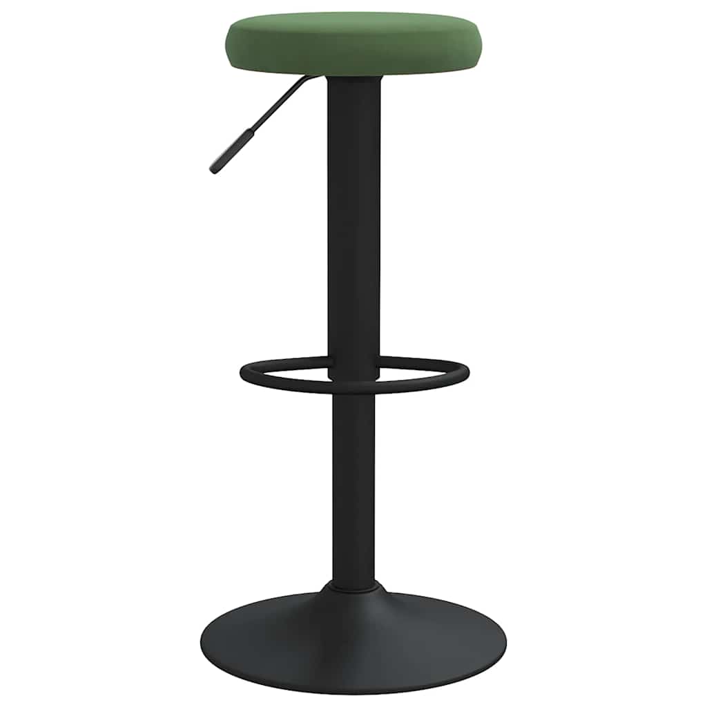 vidaXL Bar Stools 2 pcs Dark Green Velvet - Gre - 78 cm