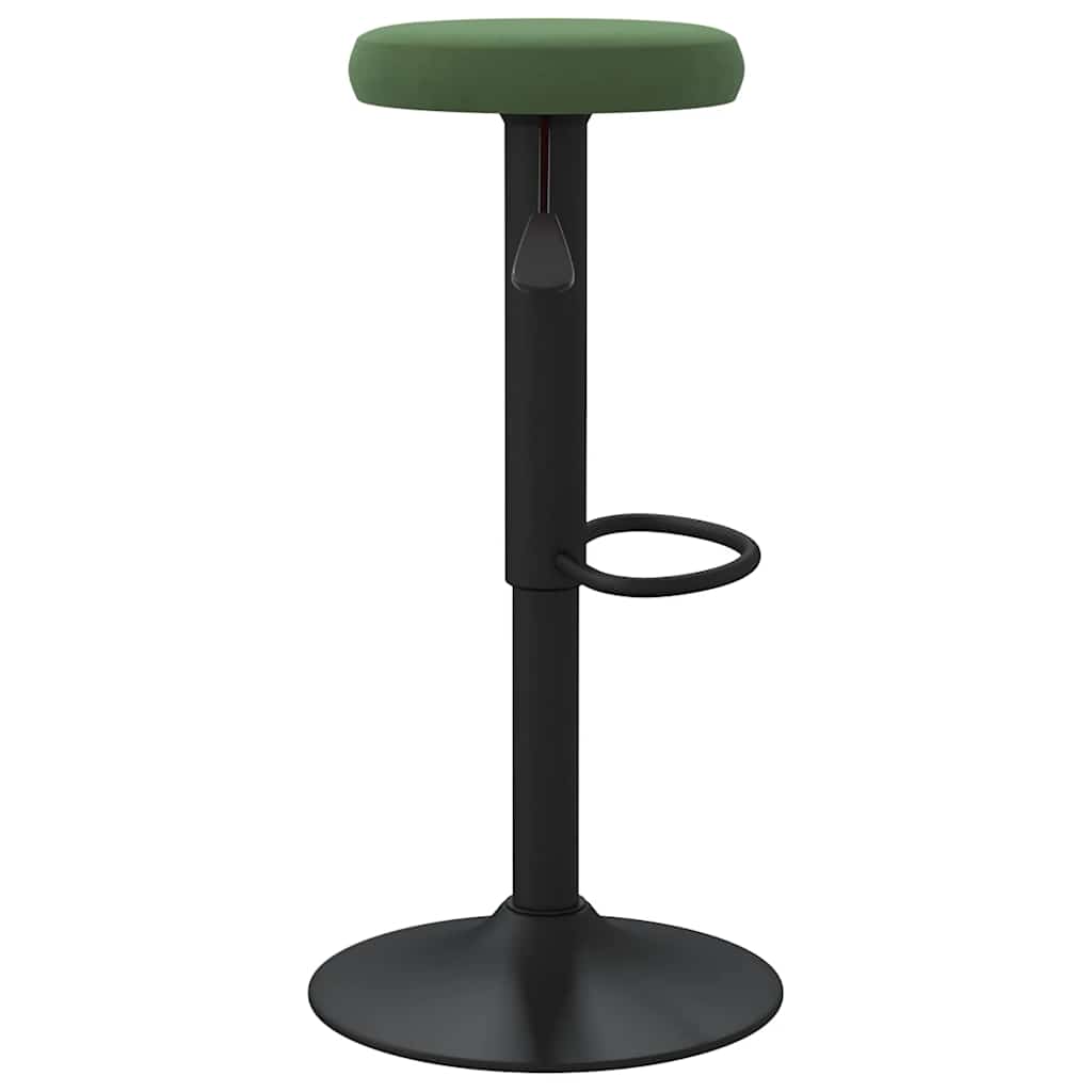 vidaXL Bar Stools 2 pcs Dark Green Velvet - Gre - 78 cm