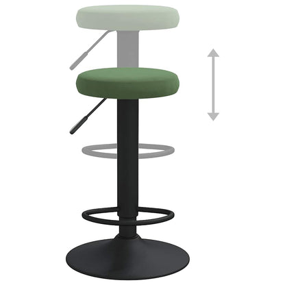 vidaXL Bar Stools 2 pcs Dark Green Velvet - Gre - 78 cm