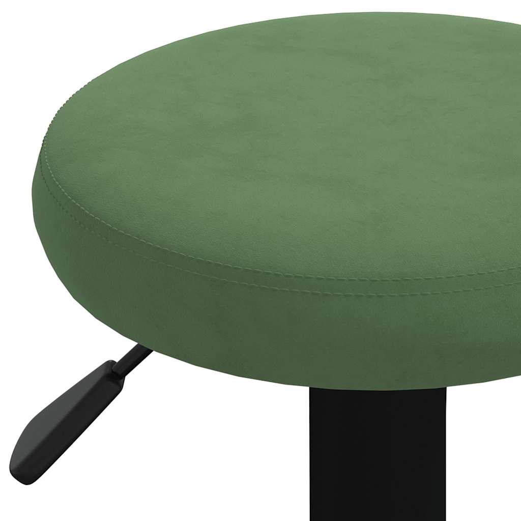 vidaXL Bar Stools 2 pcs Dark Green Velvet - Gre - 78 cm