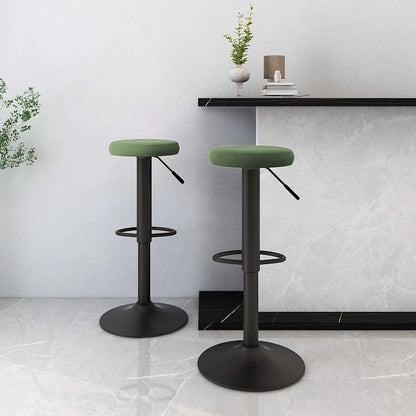 vidaXL Bar Stools 2 pcs Dark Green Velvet - Gre - 78 cm