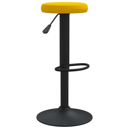 vidaXL Bar Stools 2 pcs Mustard Yellow Velvet - 78 cm