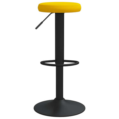vidaXL Bar Stools 2 pcs Mustard Yellow Velvet - 78 cm