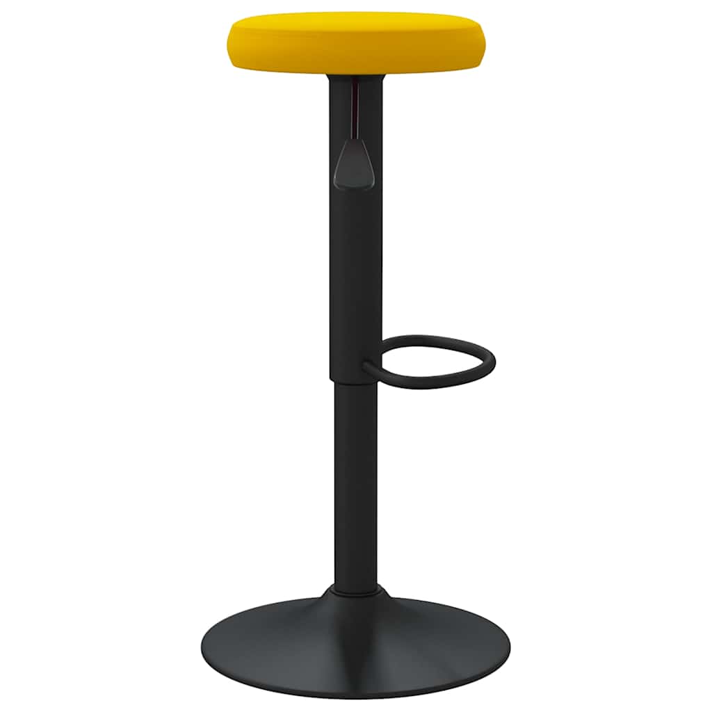 vidaXL Bar Stools 2 pcs Mustard Yellow Velvet - 78 cm