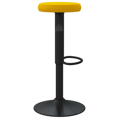 vidaXL Bar Stools 2 pcs Mustard Yellow Velvet - 78 cm