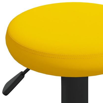 vidaXL Bar Stools 2 pcs Mustard Yellow Velvet - 78 cm