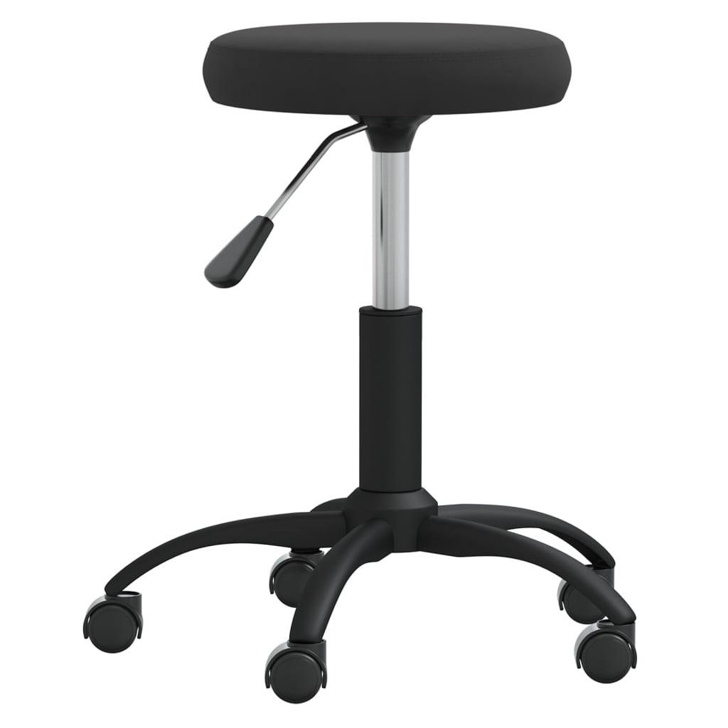 vidaXL Office Swivel Chair Black Velvet - 54 cm