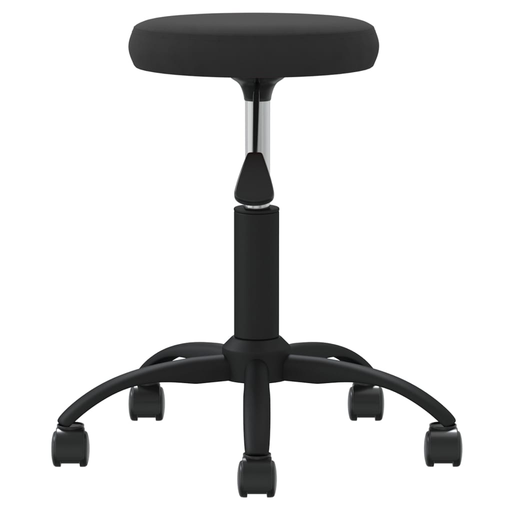 vidaXL Office Swivel Chair Black Velvet - 54 cm