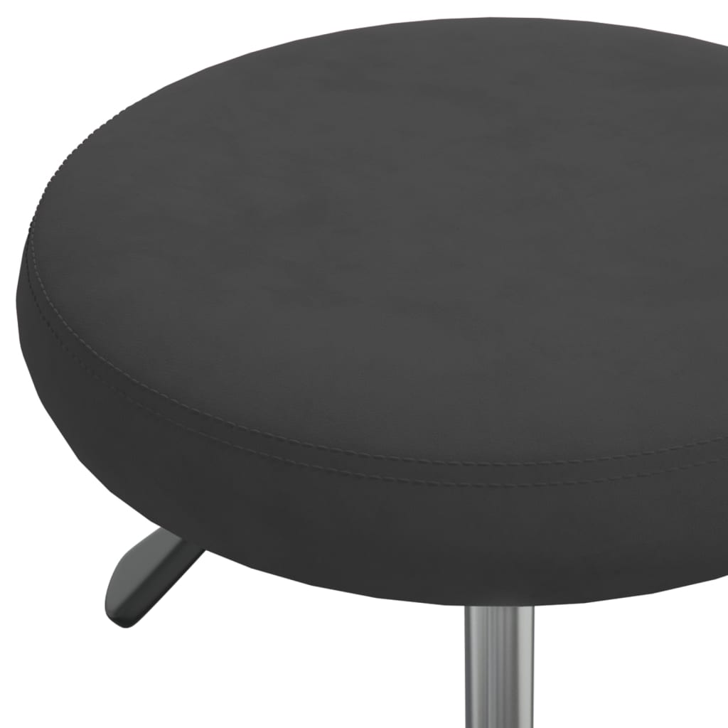 vidaXL Office Swivel Chair Black Velvet - 54 cm
