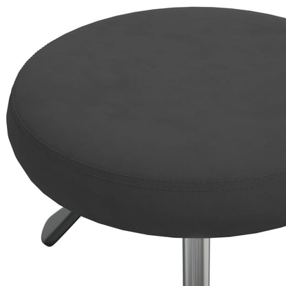 vidaXL Office Swivel Chair Black Velvet - 54 cm