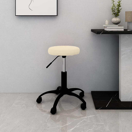 vidaXL Office Swivel Chair Cream Velvet