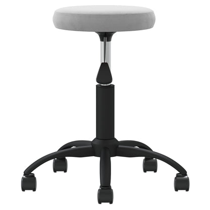 vidaXL Office Swivel Chair Light Grey Velvet - 54 cm