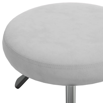 vidaXL Office Swivel Chair Light Grey Velvet - 54 cm