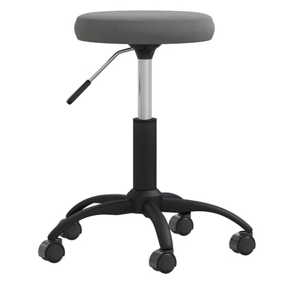 vidaXL Office Swivel Chair Dark Grey Velvet - 54 cm